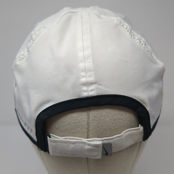 Nike Swoosh Strapback Hat White One Size Featherlight Dri-Fit Outdoor - Picture 6 of 10
